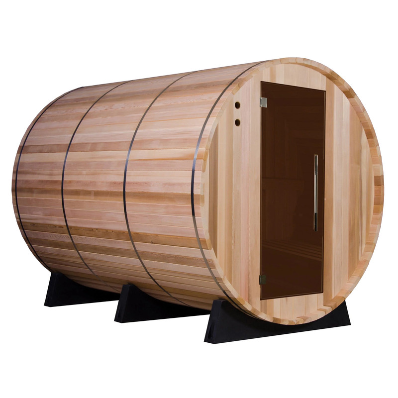 Princeton Electric Barrel Sauna in Clear Cedar